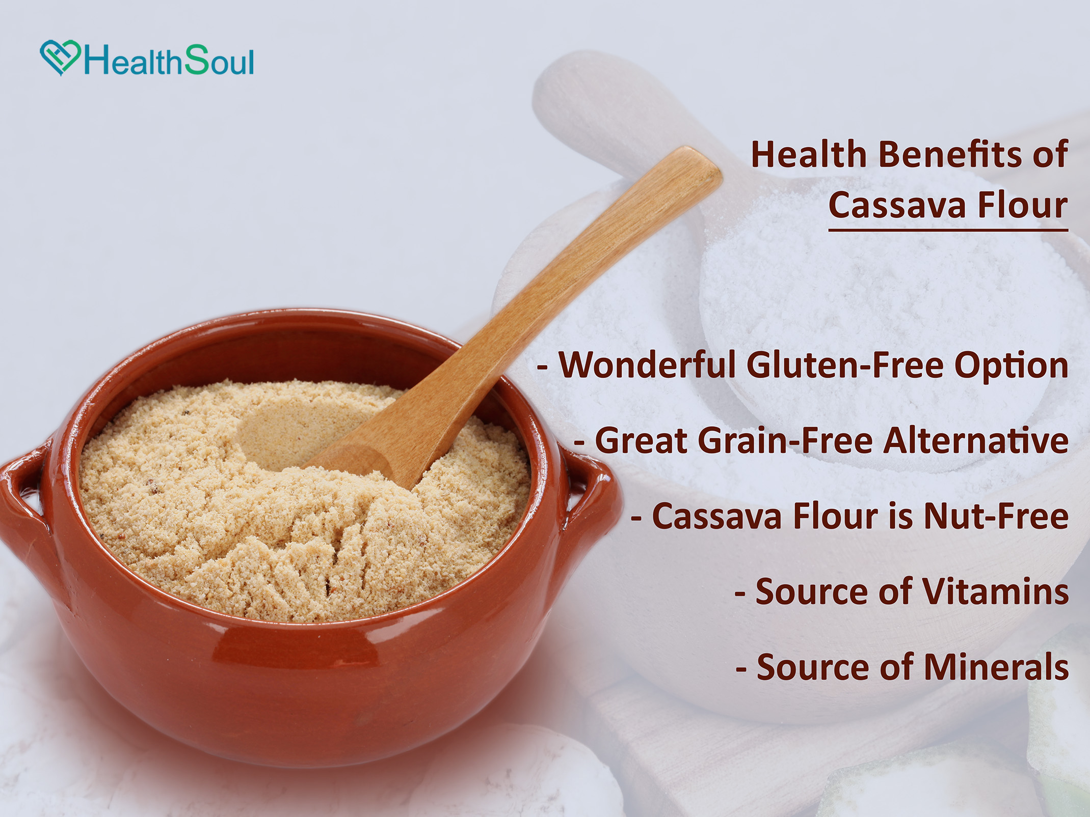 Health Benefits Of Cassava Flour - Healthsoul